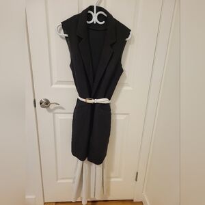 Oasis Black Textured Vest